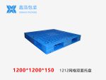1212网格双面(置钢管)塑料托盘-1